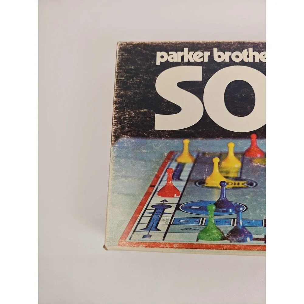 Vintage 1972 Sorry Board Game Parker Brothers Slide Pursuit No. 390 COMPLETE